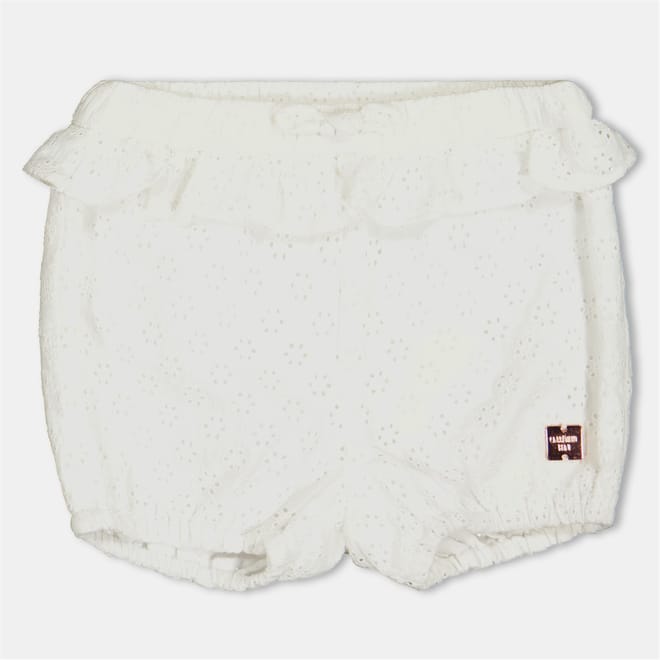 Ruffle Hem Bermuda Shorts with Elasticated Waistband