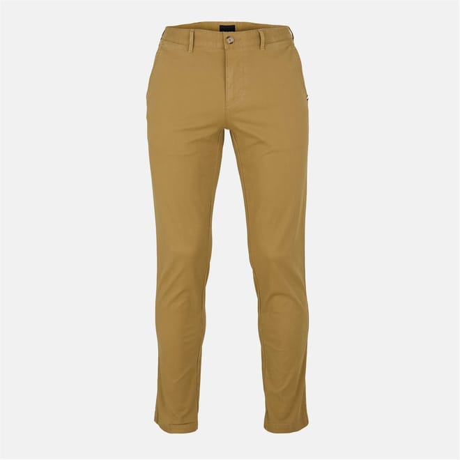 Crigan Solid Patterned Slim Straight Trousers