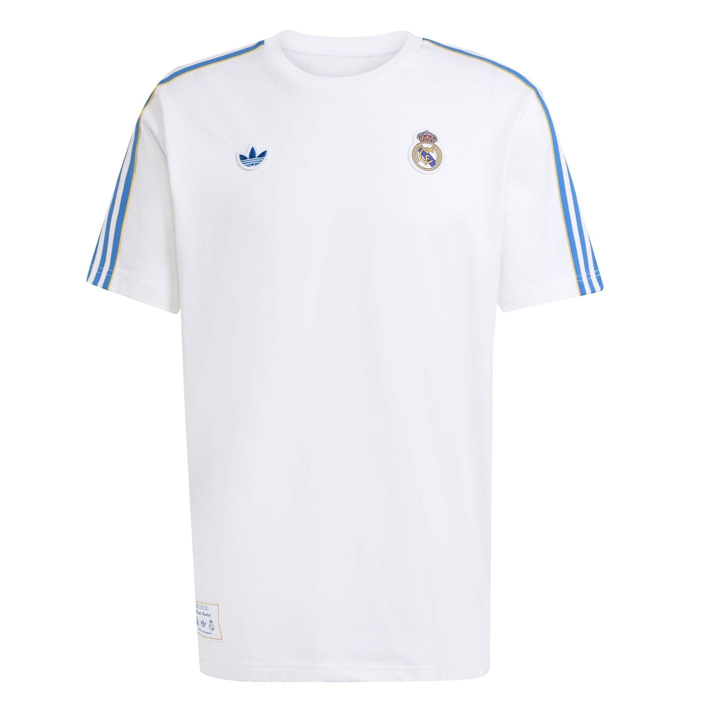 White adidas Mens Real Madrid Icon T-Shirt 2025 2026 - Get