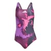 Womens Tie Dyed Graphic V Back Swimsuit