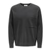 Relaxed Fit Crew Neck Long Sleeve Sweatshirt