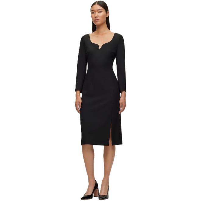 Dihera Sweetheart Neck Midi Dress