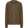 Meraviglio Solid Patterned Full Zipper Ribbed Cuff Bomber Jacket