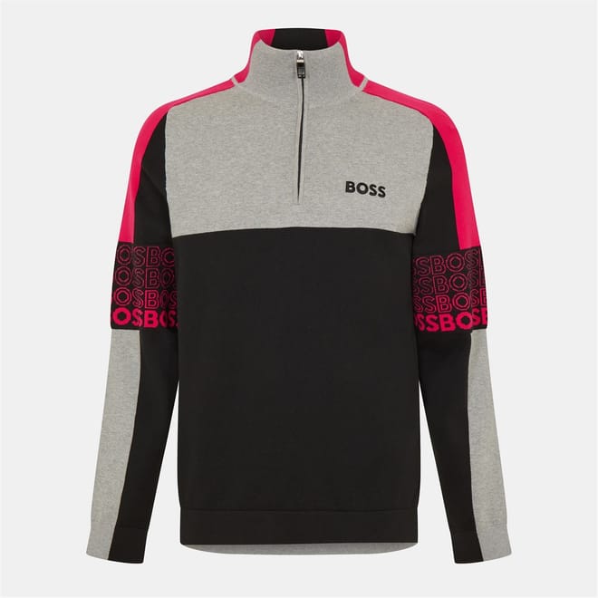 Zolko Regular Fit Long Sleeve Zip Neck Sweatshirt