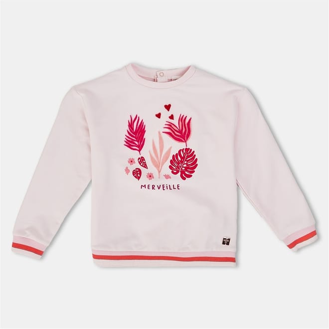 Embroidered Regular Fit Crew Neck Sweatshirt