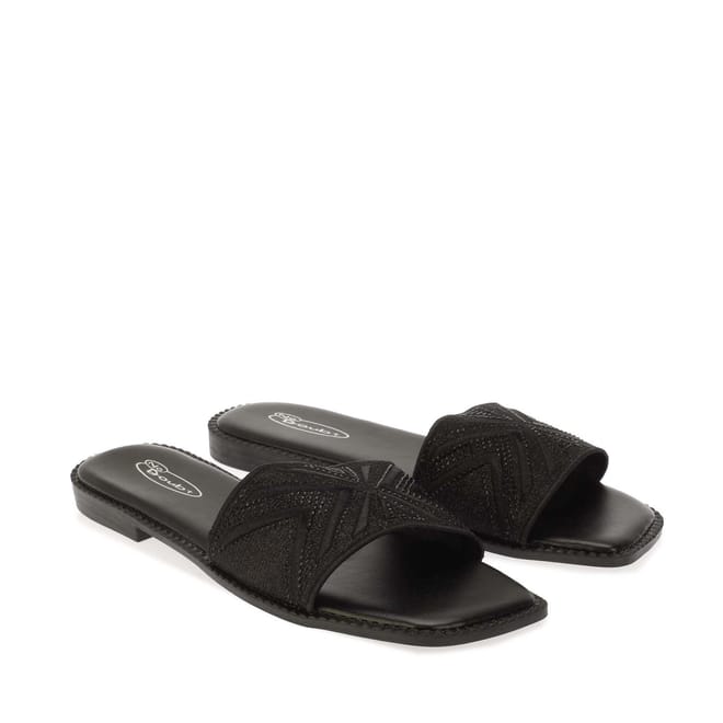 Embellished Strappy Sparkly Flat Sandals