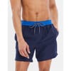 Plunging Neck Regular Fit Swim Shorts