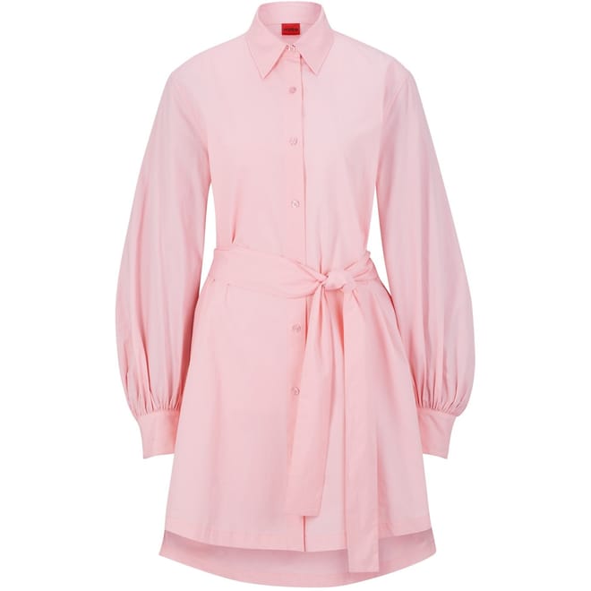 Kaisanna Collared Neck Long Sleeve Mini Dress