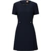 Destena Crew Neck Knee Length A-Line Dress
