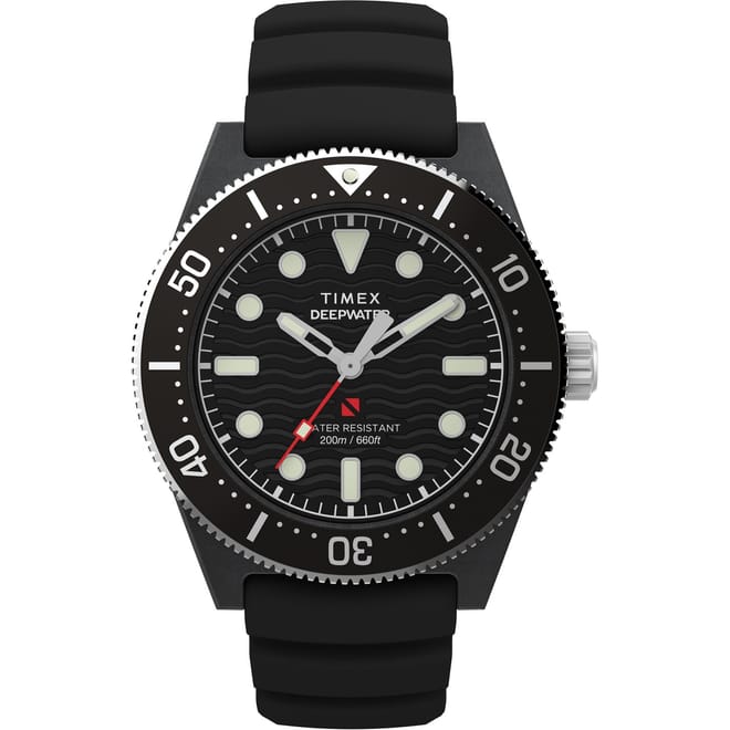 Water Meridian Dive Rubber Strap Analogue Watch