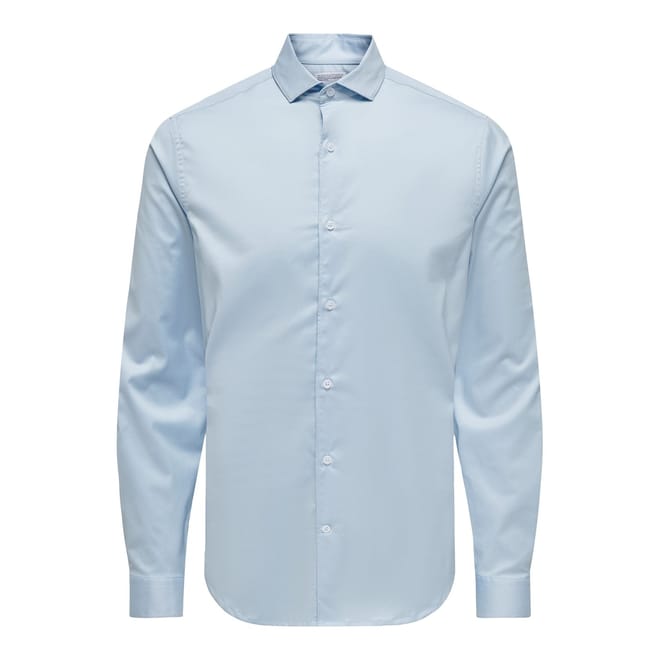 Regular Fit Long Sleeve Point Collar Shirt