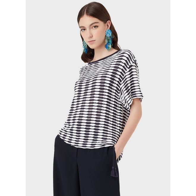 Textured Knitted T-Shirt