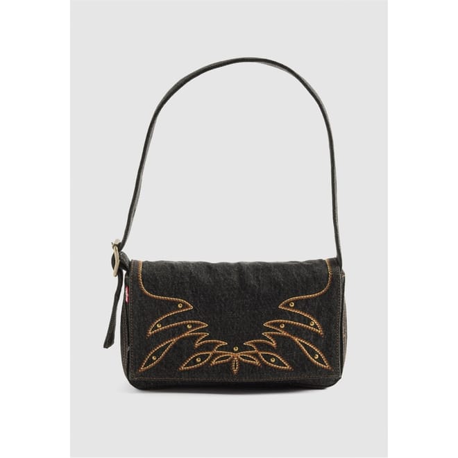 Brannan Embroidered Shoulder Sling Bag