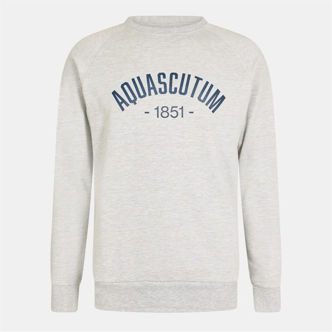 Crest Lettering Raglan Sleeve Sweatshirt