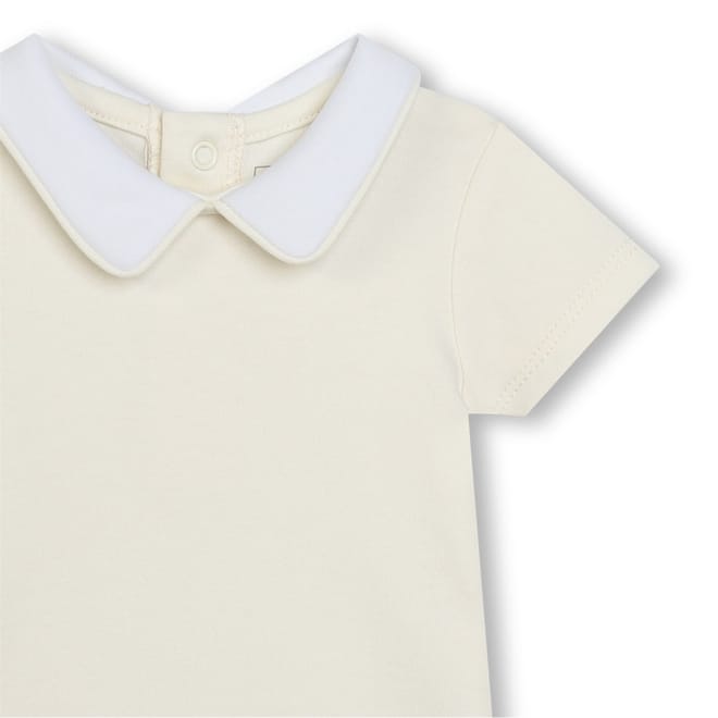 Regular Fit Peter Pan Collar Bodysuit