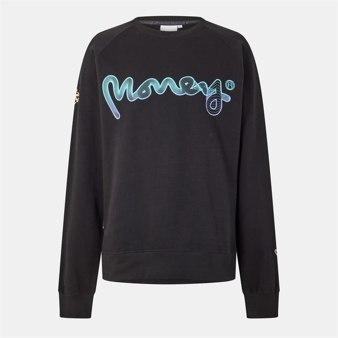Flow Lettering Raglan Sleeve Sweatshirt