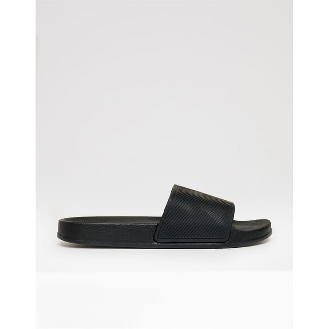 Arlo Open Toe Textured Slide Sandals
