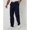 Linen Solid Patterned Straight Trousers
