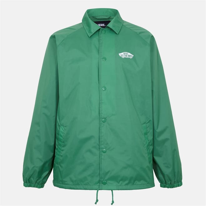 Coach Solid Patterned Snap Button Drawstring Jacket