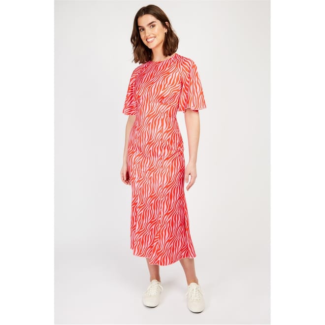 Crew Neck Maxi A-Line Dress