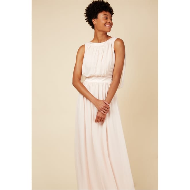 Jewel Neck Sleeveless Maxi Dress