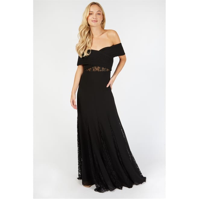 Off-The-Shoulder Maxi Gown Dress