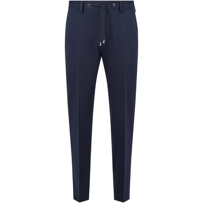 Genius Solid Patterned Straight Trousers