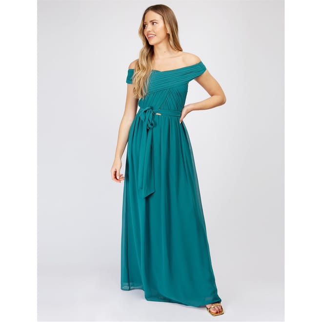 Off The Shoulder Maxi Gown Dress