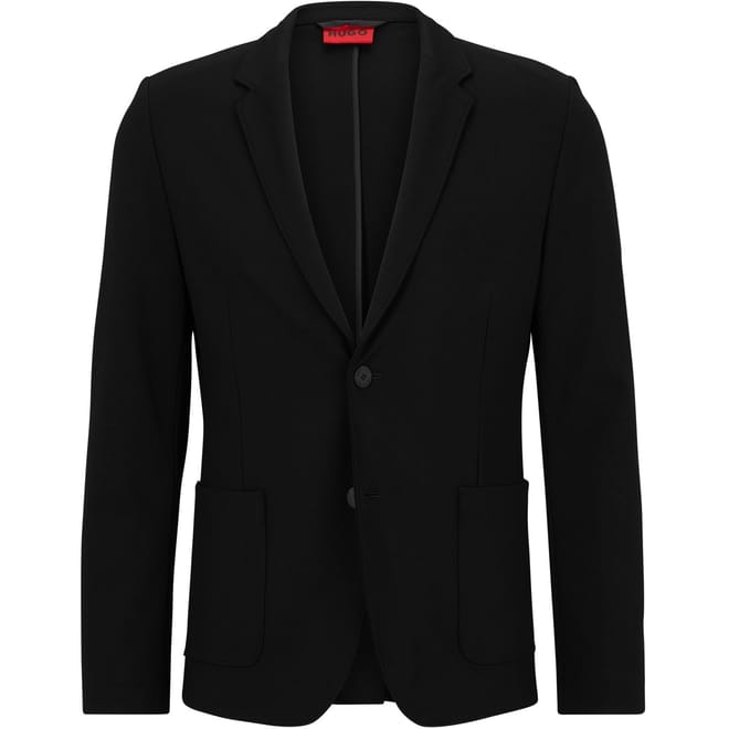 Solid Patterned Notch Collared Blazer