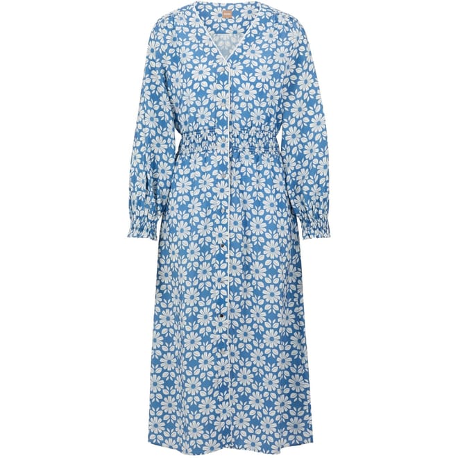 C Dimatoa V-Neck Midi A-Line Dress