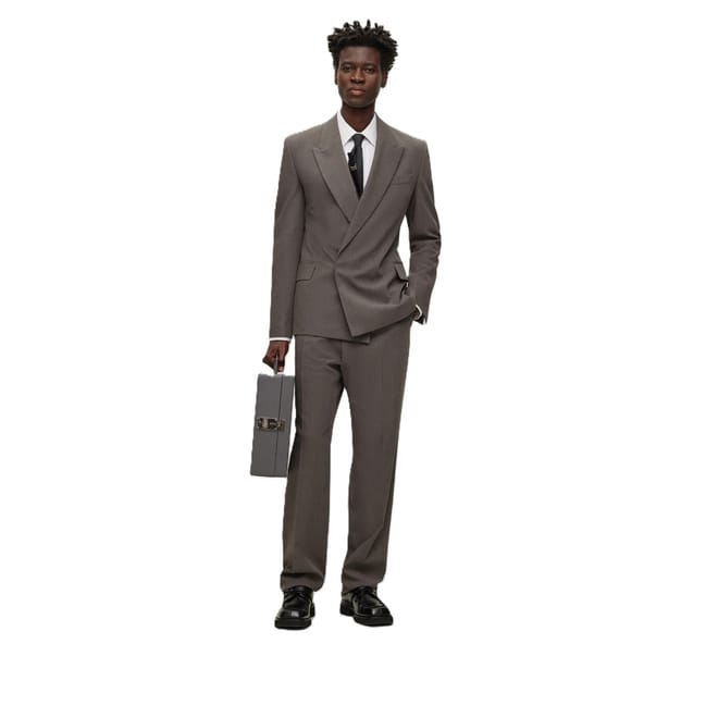 Ace Crusher Solid Patterned Suit Jacket