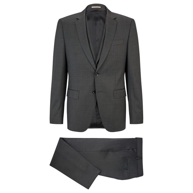 Plaid Notch Collared Suit Jacket