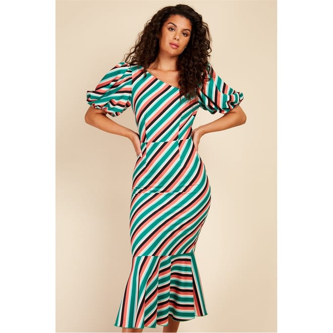 Asymmetric Neck Maxi Dress