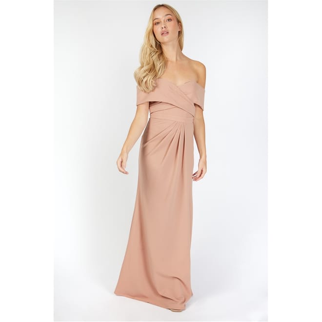 Off-The-Shoulder Maxi Gown Dress