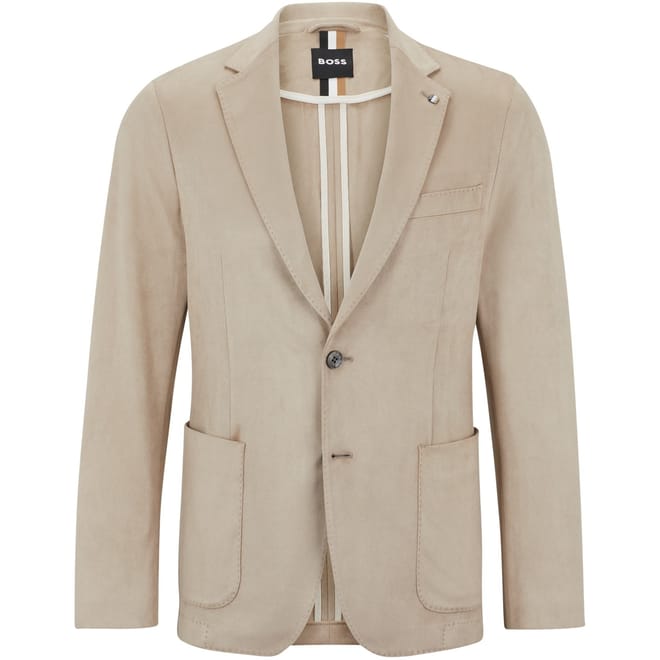 Solid Patterned Notch Collared Blazer