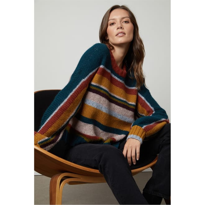 Regular Fit Drop Shoulder Long Sleeve Sweater