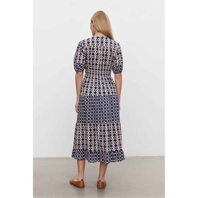 Midi Shift Geometric Dress