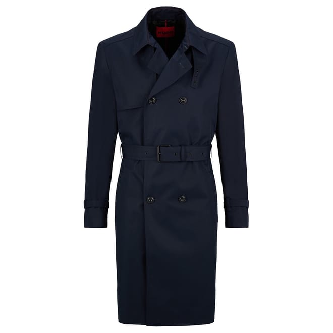 Solid Patterned Trench Coat
