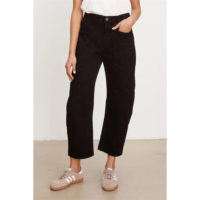 Solid Patterned Straight Cargo Trousers