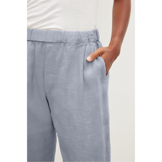 Solid Patterned Straight Trousers