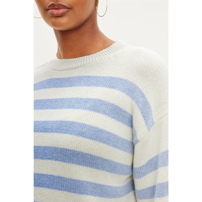 Regular Fit Drop Shoulder Long Sleeve Sweater