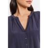 Regular Fit Notched Neck Blouse