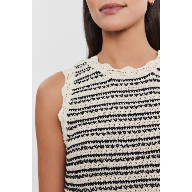 Regular Fit Crochet Detail Tank