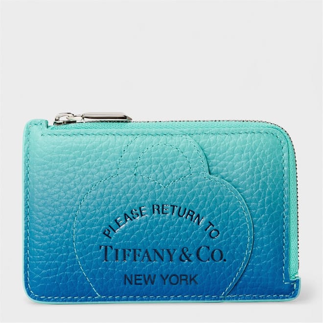 Ombre Zip Card Case with Key Ring