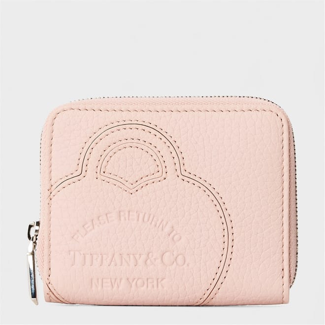 Zip Around Wallet with Embossed Logo