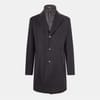 Hyde Solid Patterned Zip Neck Trench Coat