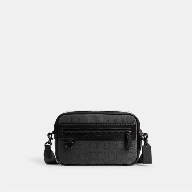 Signature Jacquard Camera Bag with Logo