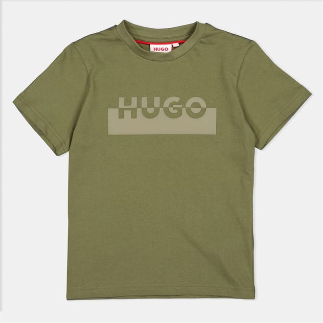 Split Logo Print Regular Fit Crew Neck T-Shirt