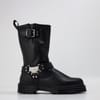 Anistone Tall Leather Biker Boots