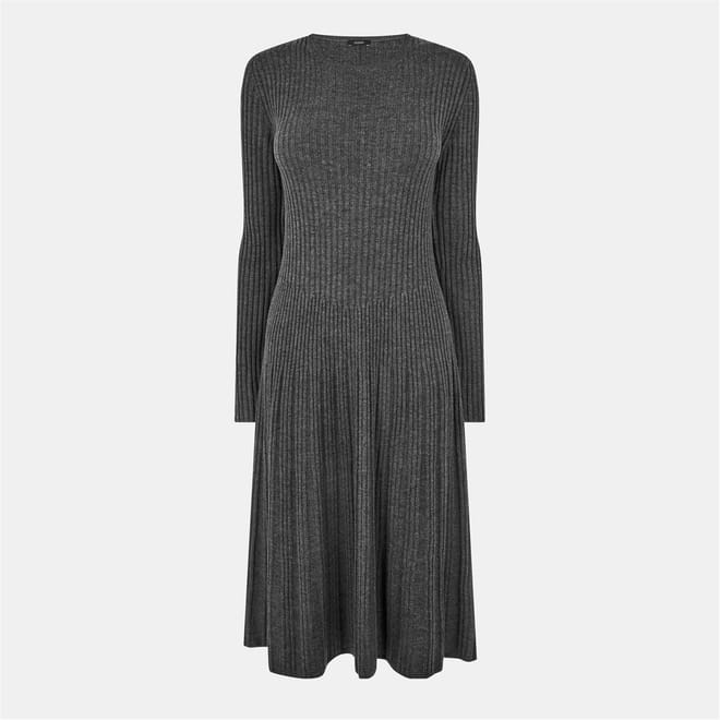 Merino Crew Neck Midi Sweater Dress